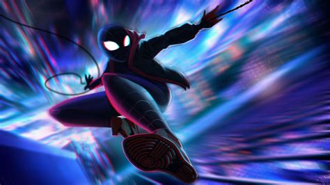 Spiderman Miles Morales Jump 4k superheroes wallpapers, spiderman ...