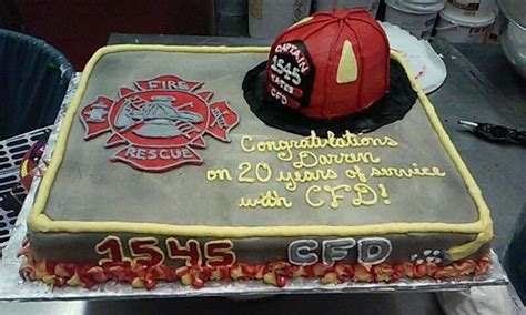 Firefighter Retirement cake, whole Retirement Celebration, Retirement ...