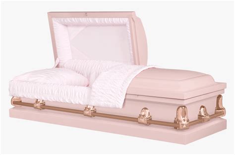 Bradford 20 Gauge Steel, Pink Finish, Pink Crepe Interior - Casket Pink ...