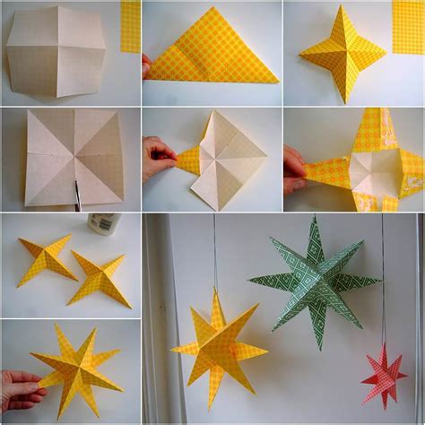 Creative Ideas - DIY Easy Paper Star Decor