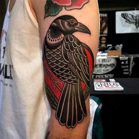 crow tattoo by dave wah at stay humble tattoo company in baltimore ...