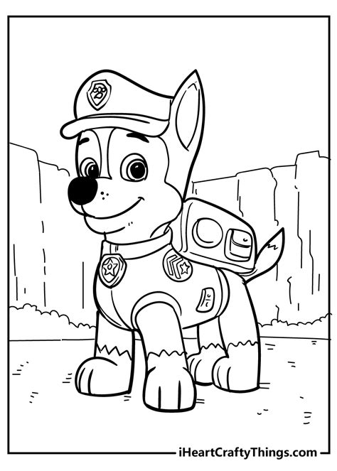 Free Printable Paw Patrol Colouring Pages - PRINTABLE TEMPLATES