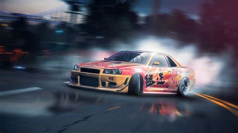 nissan skyline, nissan, cars, need for speed, games, hd, 4k, drifting ...