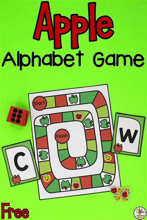 Apple Alphabet Game: Letter Recognition Activity for Pre-Readers