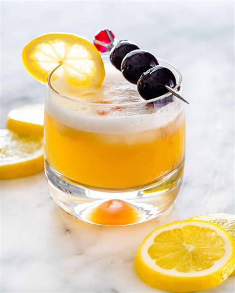 Refreshing Whiskey Sour Cocktail