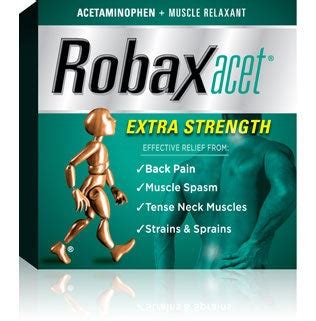 Robaxacet Extra Strength Back & Muscle Pain Relief - 18 Caplets ...