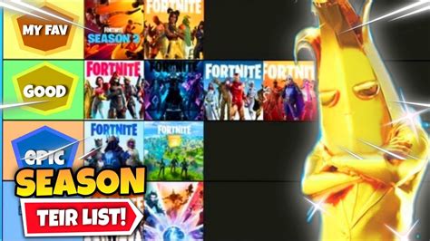 I Ranked *EVERY* Fortnite Season! (Tier List) - YouTube