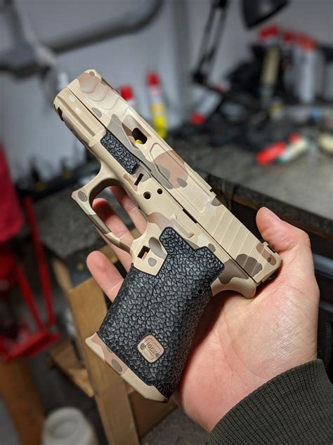 Glock 19 with Cerakote, Frame Work, and Slide : r/GlockMod