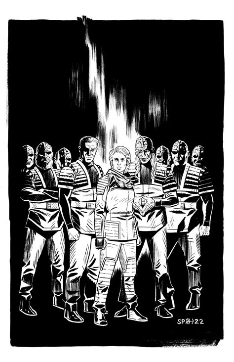 Star Trek cover Inks by lukesparrow on DeviantArt