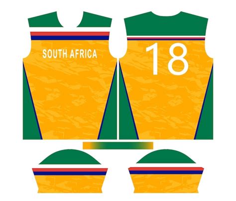 Premium Vector | South africa cricket team sports kid design or south ...