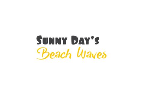 Sunny Day's Beach Waves Summer Sticker Design