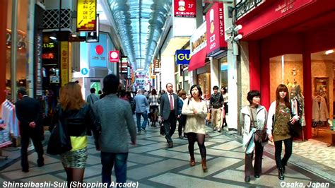 Walking Through Shinsaibashi Shopping Arcade @ Osaka Japan [Namba HD ...