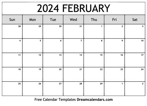 2024 February Calendar Template Pdf Wiki - Disney Calendar 2024