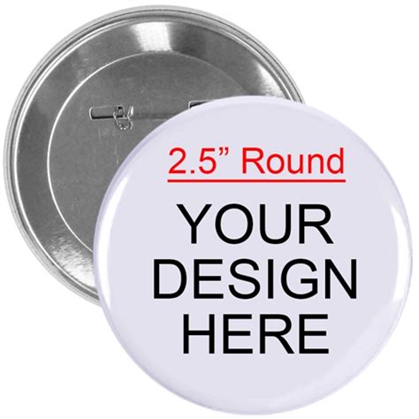 Custom Full Color Imprint 2.25” Round Badge Pins