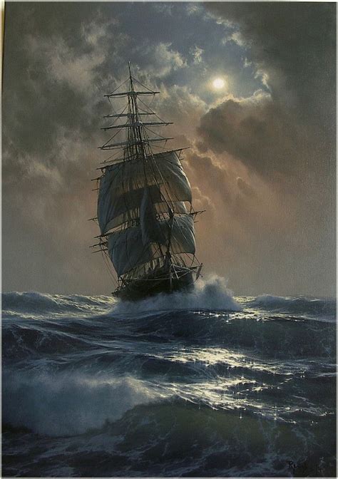 Magnificent Hyperrealistic Oil Paintings Capture the Glory of Ships at ...