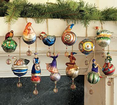 12 Days of Christmas Mercury Ornaments – Set of 12 | Pottery Barn