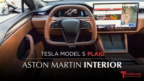 Aston Martin inside a Tesla Model S Plaid!? Full Custom Tesla Interior ...