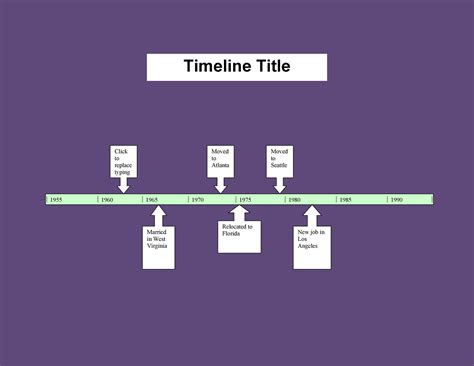 Printable Timeline Template, Web this free timeline template collection ...