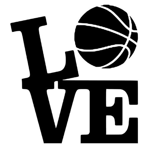 Love Basketball Stencil - DIY Art in a Box