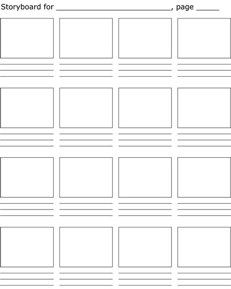 STORYBOARD TEMPLATE | Storyboard template, Storyboard, Storyboard ideas