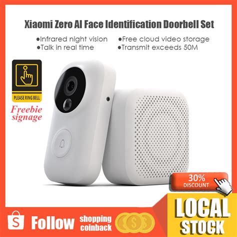 Xiaomi Smart Wireless Video Doorbell App Two Way Intercom Wifi Camera ...