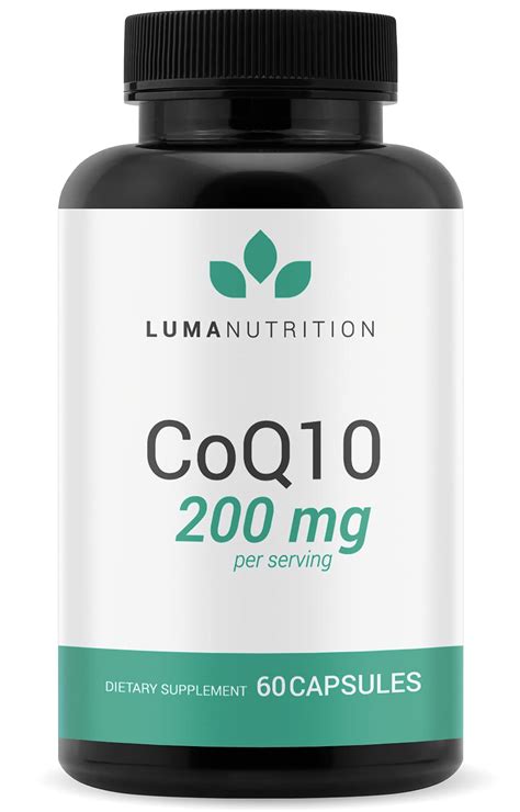 Buy CoQ10 200mg Liquid Capsules - CoQ10 200mg Softgels - Premium ...