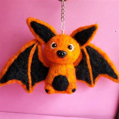 Second needle felted halloween bat is done : halloween | Felt halloween ...