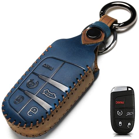 Buy ZiHae Leather Car Key Fob Cover, Suit for Keyless Control for Jeep ...