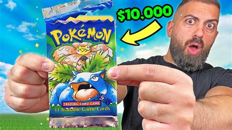 I Opened The Rarest Pokemon Pack In The World ($10,000) - YouTube