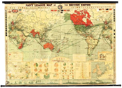 Navy League Pocket Map Of The British Empire | stickhealthcare.co.uk