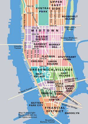 The map shows the location of New York City’s four East River Bridges ...