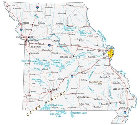 Printable Missouri Map