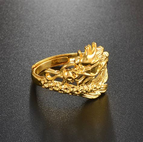 18K Gold-plated Dragon Ring / Dragon Gold Ring for Women/ | Etsy