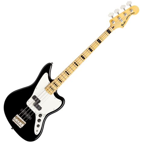 DISC Fender Modern Player Jaguar Bass Guitar, Black | Gear4music