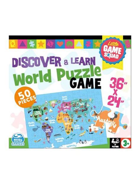 Cardinal Games Game Squad World Map Puzzle Tub | KidsCompanyPH