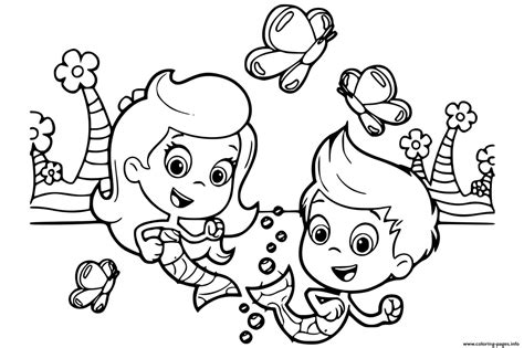 gil coloring page Bubble guppies coloring pages molly printable gil ...