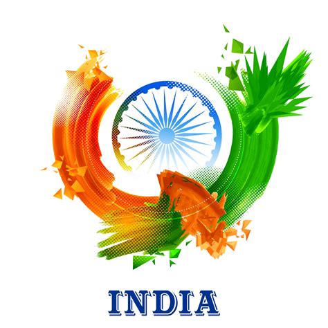 Tricolor Indian flag for Happy Independence Day of India 3161106 Vector ...