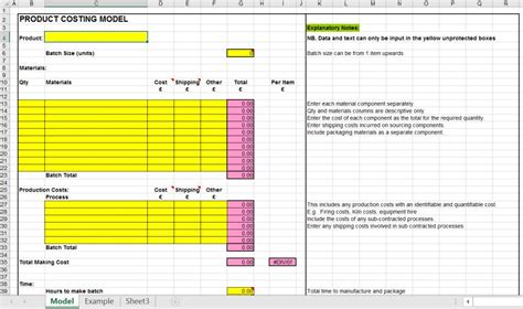 Pricing Your Product: Product Costing Excel Template - Eloquens