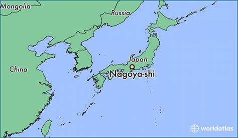 Map of Nagoya - Nagoya on a map (Chūbu - Japan)