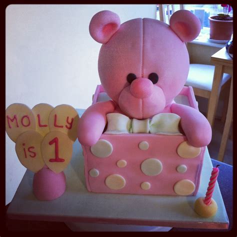 Pink teddy bear birthday cake Teddy Bear Birthday Cake, Pink Teddy Bear ...