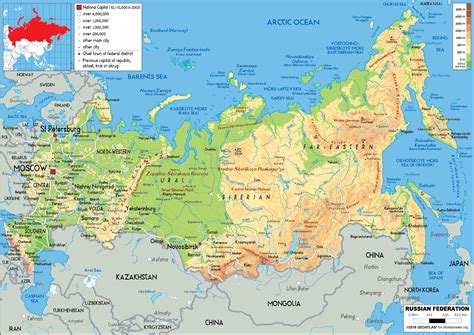 TẢI Bản đồ nước Nga (Russia Map) Khổ Lớn Mới Nhất 2023