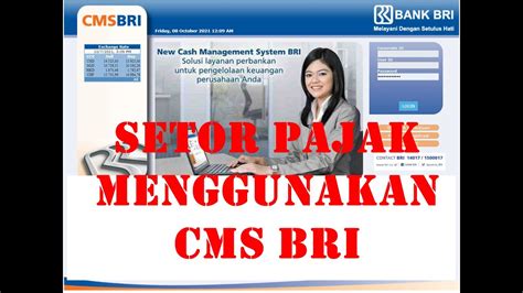 Setor Pajak Menggunakan CMS BRI - YouTube