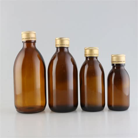 50ML 150ML Amber Pharmaceutical Empty Bottles Cough Syrup Bottle with ...