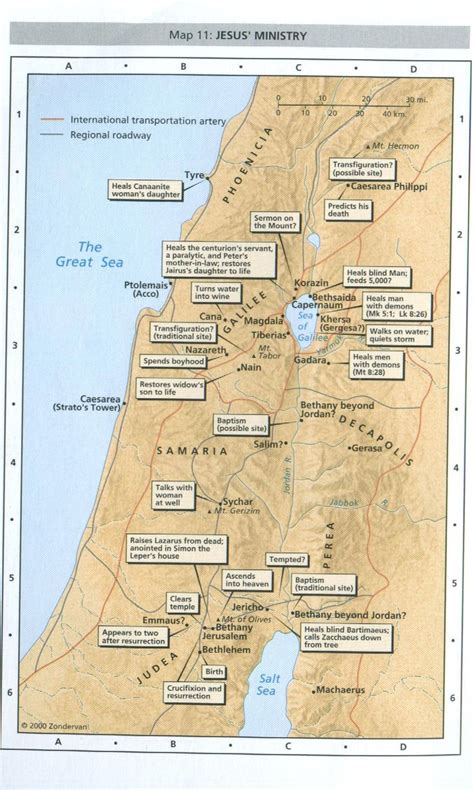 Map of Jesus' ministry | Bible study topics, Bible land, Scripture study