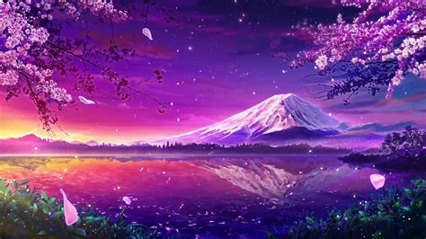 Mount Fuji Cherry Blossom Live Wallpaper - WallpaperWaifu