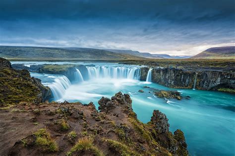 Godafoss, Iceland Iceland, Waterfall, Landscape, Outdoor, Ice Land ...