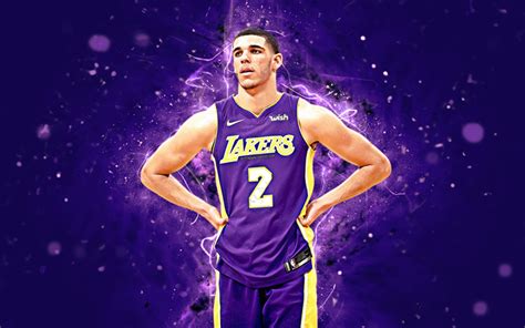 Download wallpapers Lonzo Ball, 4k, abstract art, NBA, basketball stars ...