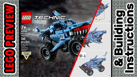 PREVIEW: 42134, LEGO TECHNIC, Monster Jam Megalodon & Building ...