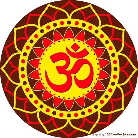 Om or Aum Symbol Decorative Ornament Sticker - https://www ...