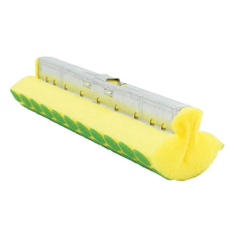 Libman Nitty Gritty Mop 10-Inch Wide Synthetic Sponge Refill with Green ...